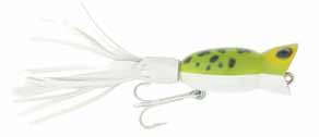 Arbogast Hula Popper 1/4oz Frog White Belly