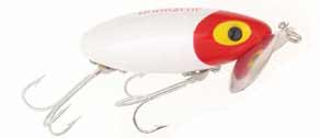 Arbogast Jitterbug 3/8oz White/Red Head