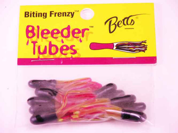 Betts Bleeder Tubes 1.5in 10ct Black/Chartreuse/Red