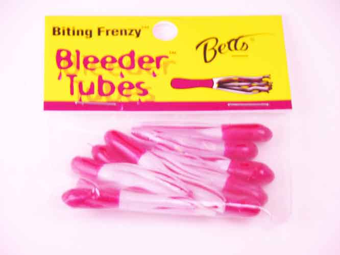 Betts Bleeder Tubes 1.5in 10ct Red/Pearl/Red