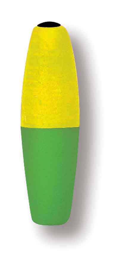 Betts Mr Crappie Slippers 1.50in 3ct Cigar Yellow/Green