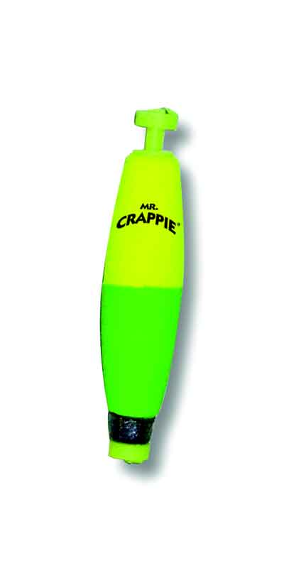 Betts Mr Crappie Snap-on Cigar Weighted 2.50in 50ct Yel/Green