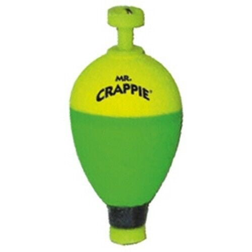 Betts Mr Crappie Snappers Wgt 1.50in Pear 2ct Yellow/Green