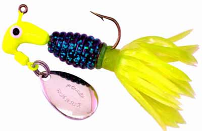 Blakemore Crappie Tamer 1/16oz 2ct June Bug/Chartreuse