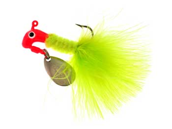 Blakemore Road Runner Maribou 1/16ozRed/Chartreuse 2pk