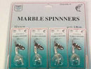 FJ Neil Marble Spinners 1/4oz White 12/cd