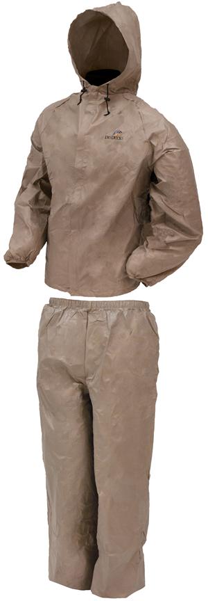 Frogg Toggs DriDucks Rainsuit/Khaki Small