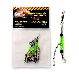 BnM Catfish Gear Pro Series 3-Way Swivels 3ct