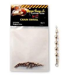 BnM Catfish Gear Chain Swivels 5ct