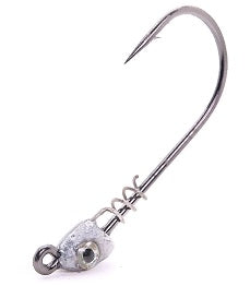 Mustad Spring Lock Jig Head 3/16oz 3/0 Plain 4ct