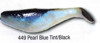 Luckie Strike Shad Minnow MC 3" 100ct Pearl Blue Tint/Black