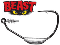 Owner Hook Weighted Beast Size 8/0-3/8 3ct