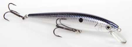 Strike King KVD Jerkbait 3 Hook 5.5in Chrome Blue