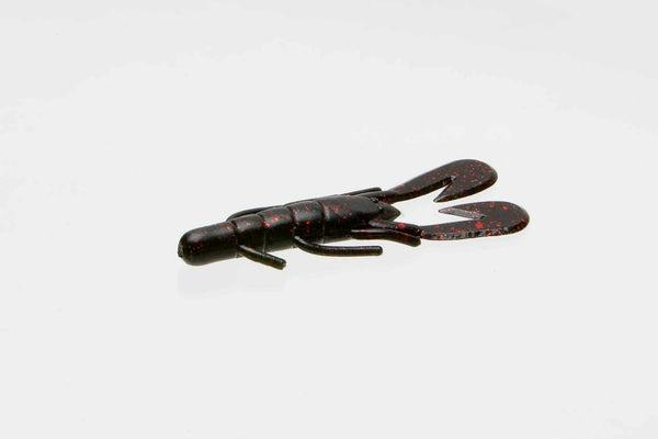 Zoom Ultra Vibe Speed Craw 3in 12/bag Black Red Glitter