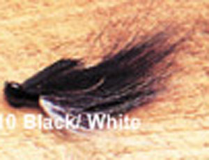 Arkie Bucktail 1/4oz 6/cd Black/White