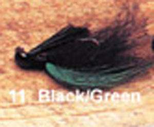 Arkie Bucktail 1/4oz 6/cd Black/Green