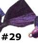 Arkie Bucktail 1/4oz 6/cd Black/Purple