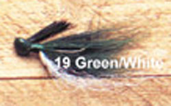 Arkie Bucktail 1/4oz 12/cd Green/White