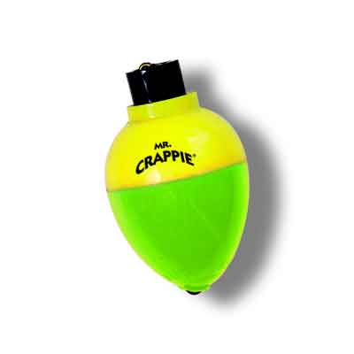 Betts Mr Crappie Rattlin Pear 1.00in 3ct Yellow/Green