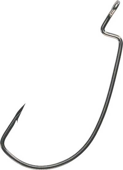 Eagle Claw Trokar Magworm Hook Black 4ct Size 6/0