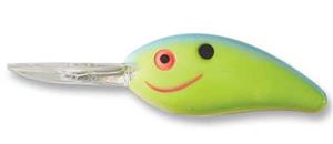 Bomber Fat Free Guppy 3/8oz 2-3/8in 4-6ft Chartreuse Blue