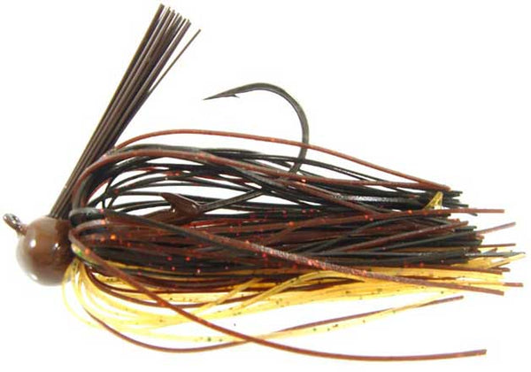 Strike King Tour Grade Football Jig 3/4oz Black/Brown/Amber