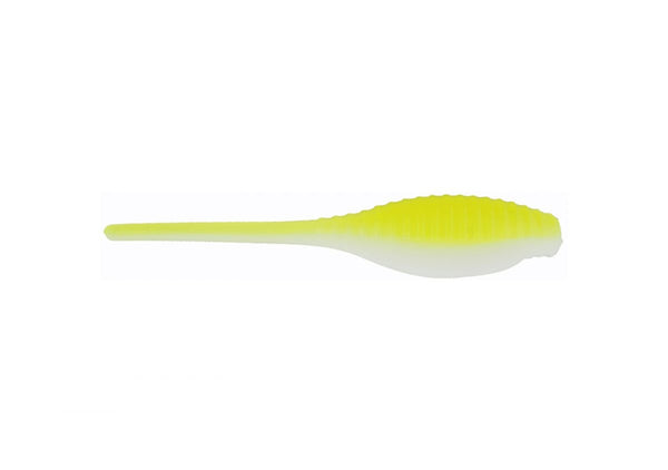 Bass A Pro Tiny Shad 2in 15ct Chartreuse White