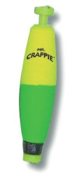 Betts Mr Crappie Snappers Wgt 2.5in Cigar 2ct Yellow/Green