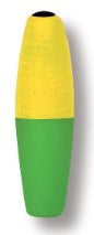 Betts Mr Crappie Slippers Weighted 1.50in 2ct Cigar Yellow/Green