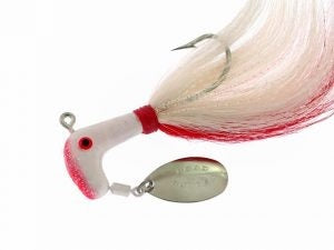 Blakemore Road Runner Bucktail 1oz 6/0 White/Red-White