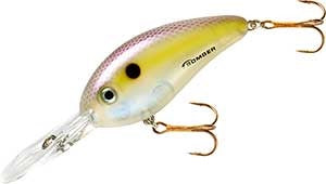 Bomber Fat Free Shad Jr 5/8 21/2in 8-12ft Shadtreuse