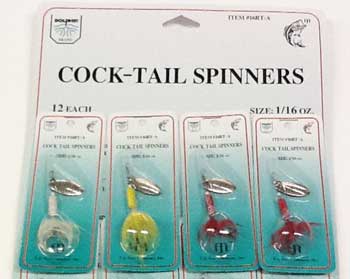 FJ Neil Cocktail Spinners 1/8oz Assorted 12/cd