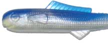 Big Bite Minnow Split Tail 2.5in 10ct Pearl/Blue