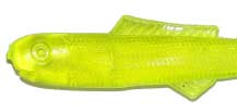 Big Bite Minnow Split Tail 2.5in 10ct Chartreuse