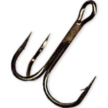 Gamakatsu Treble Hook Round Bend Black Nickle Size 2 8ct