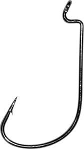 Mustad Mega Bite Worm Hook Black Nickle 5ct Size 3/0