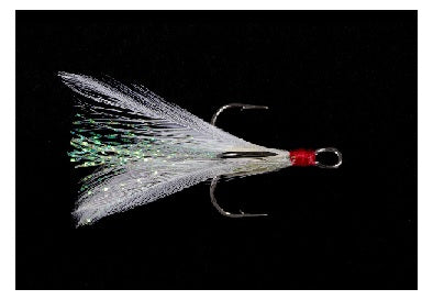 Owner Tournament Treble White/Red Flash 2ct Size 2