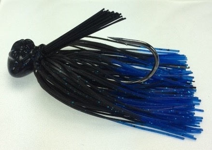 Stanley Stand-Up Football Jig 3/4oz Black/Blue Fire Tip