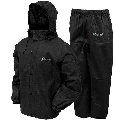 Frogg Toggs All Sport Rain Suit Black Size XLarge