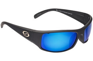 Strike King Sunglass S11 Okeechobee Matte Black/Blue Mirror