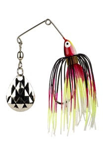 Mini-King Spinnerbait / Black Chartreuse White Red