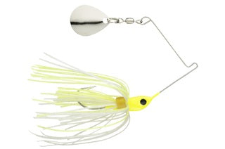 Strike King Micro-King Spinnerbait  Chartreuse Head ChartreuseWhite Skirt