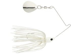 Micro-King Spinnerbait / White Head White Skirt