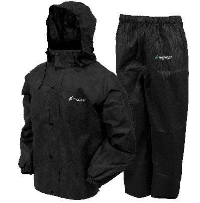 Frogg Toggs All Sport Rain Suit Black Size 2X-Large