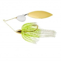 War Eagle Spinnerbait Gold Frame TW 1/2 White Chartreuse