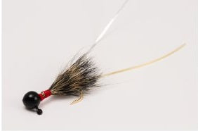 Slater Squirrel Tail Jig 1/32 Black/Gray Tail