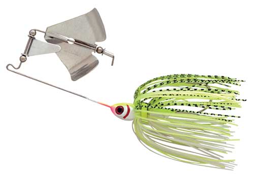 Booyah Buzz Bait 1/2oz White Shad-Chartreuse