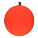 Comal Round Foam Float w/peg 0.50in 25bag Red