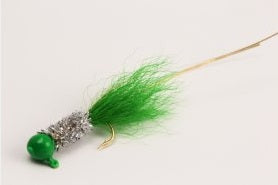 Slater Original Jig 1/32  Green/Silver/Greed #6 Hook 2pk