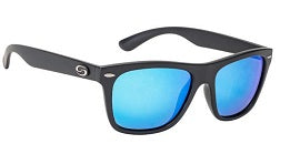 Strike King Sunglass SK Plus Cash Matte Black-Blue Mirror